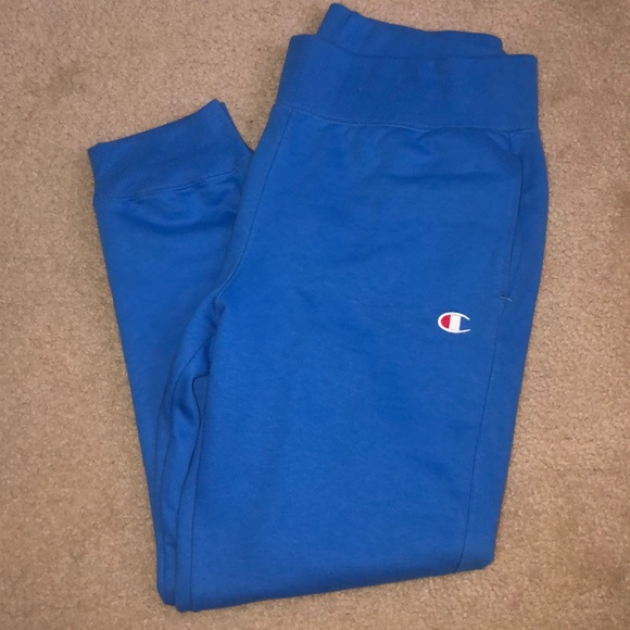 blue champion sweatpants